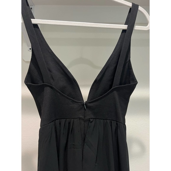 Olia Black‎ Dress with Sheer Overlay Fitted Bust Size Small - Picture 3 of 4